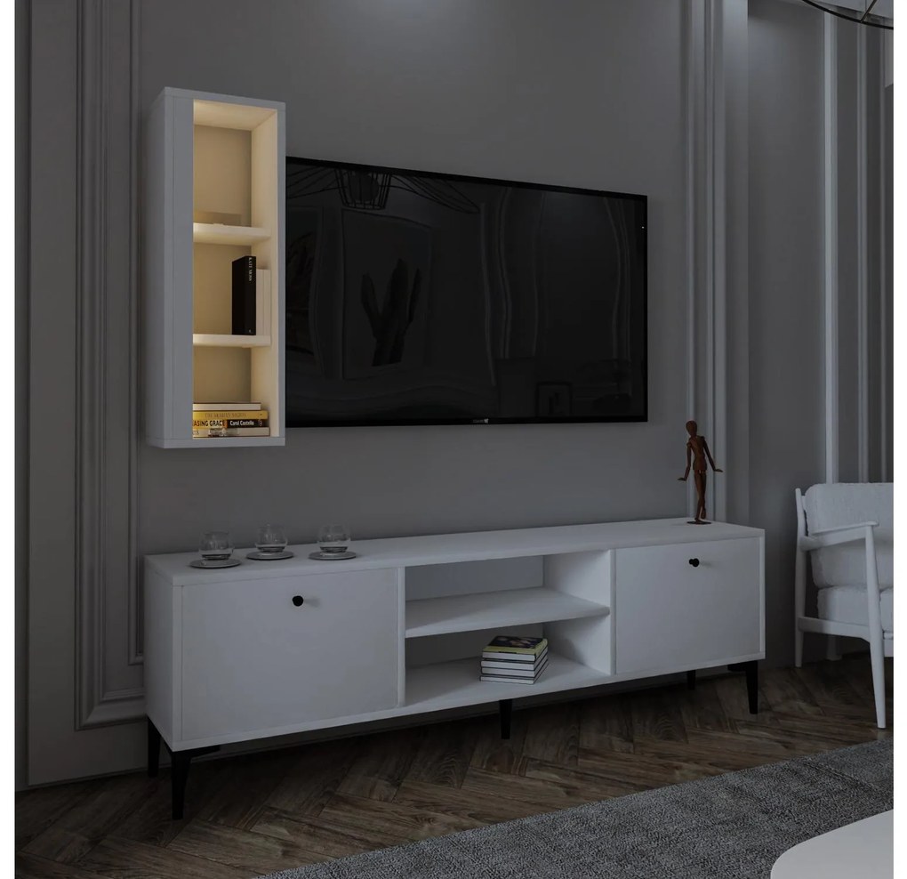 Mobilier living Kuvuni 1 (alb) . 1095640