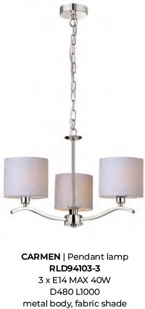 Candelabru modern design elegant Carmen 3L