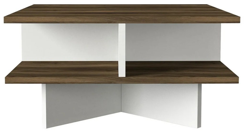 Măsuță de conferință Hamton White and Walnut