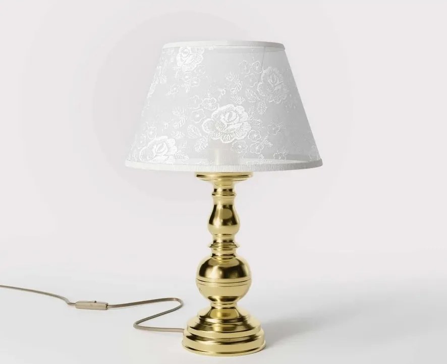 Lampa de masa clasic elegant din alama masiva Flemish