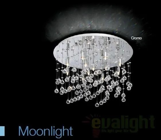 Plafonier cristal Venezian diam. 26cm MOONLIGHT PL5 cromo 094649