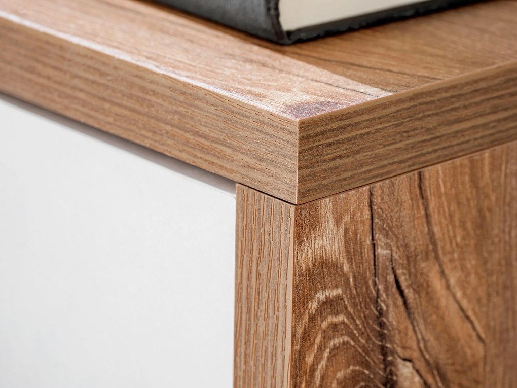 Mobilier living Dalton RSW DLE (stejar sterling + alb mat). 1097685