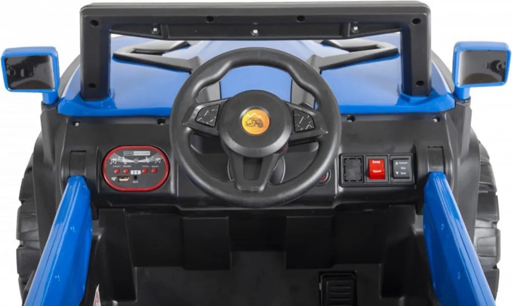 Masinuta Electrica cu acumulator pentru copii NOVOKIDS™ Atlantis Buggy UTV , 2 locuri, Cu faruri luminoase, Telecomanda, 3-8 ani , max 35 kg , 12V,