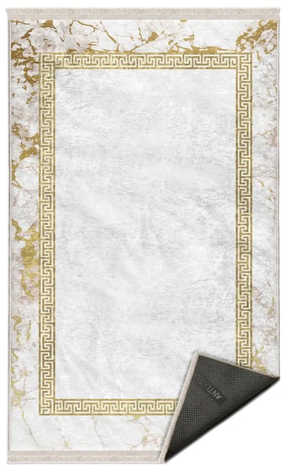Covor alb-auriu 120x180 cm – Mila Home