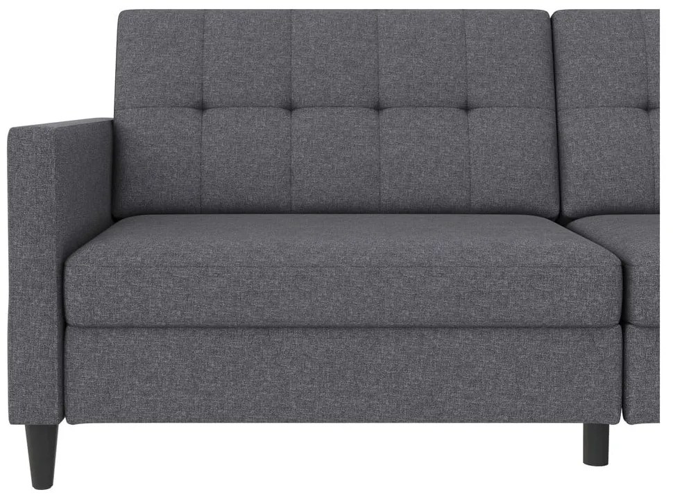 Canapea gri extensibilă 203 cm Hartford – Støraa