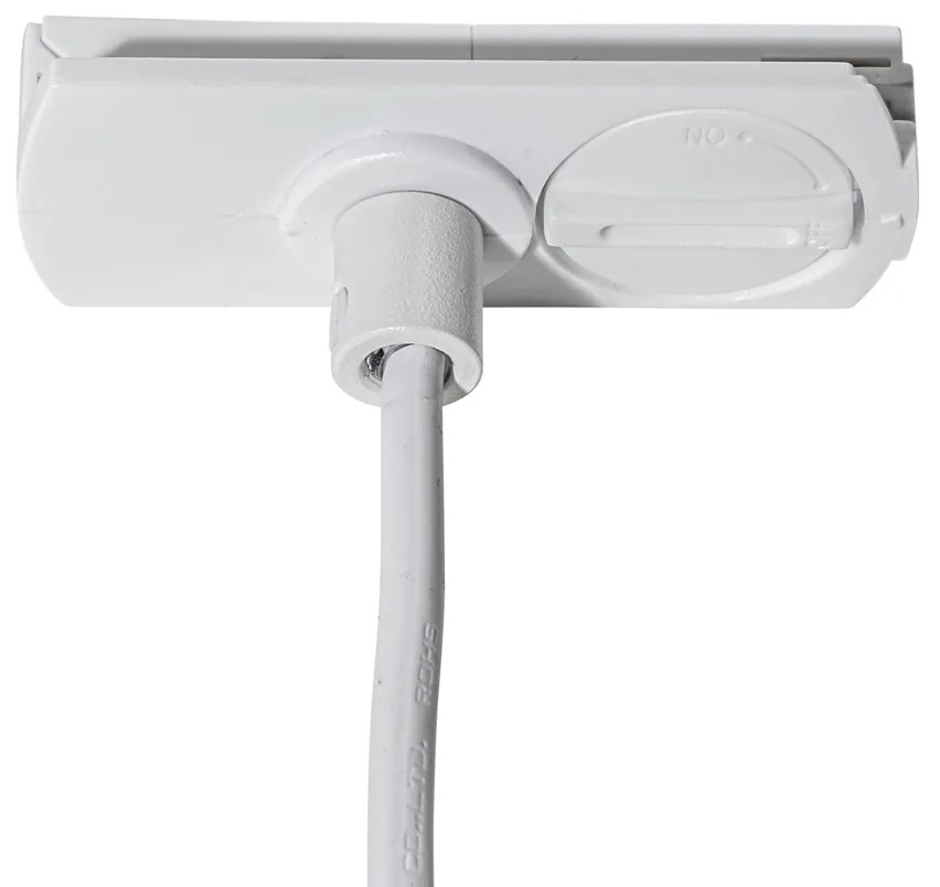Sistem de iluminat cu șină modern cu 5 lumini suspendate albe monofazate - Iconic Frini