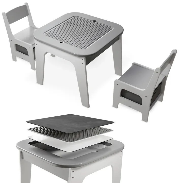 Juskys Set de lemn pentru copii Milou - gri