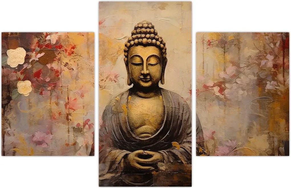 Tablou - Buddha, pictură (90x60 cm)