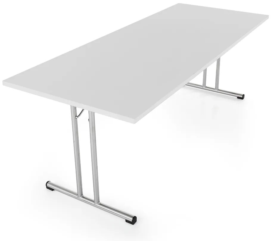 Masa plianta 200 x 80 cm, gri deschis