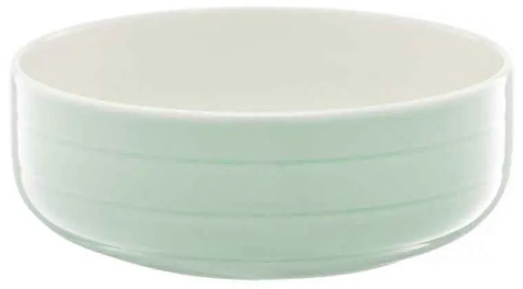 Bol salata, portelan, verde, 15,5 cm, piano