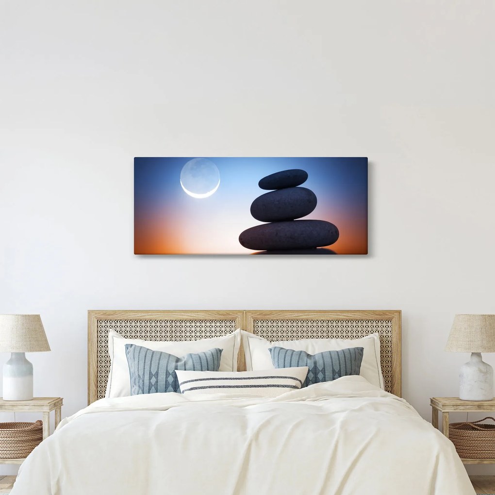 Tablou cu pietre suprapuse (120x50 cm)