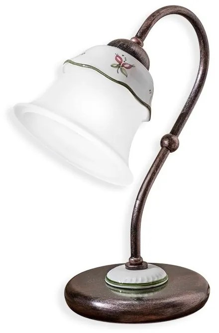 Veioza design clasic cu decor ceramic realizat manual FERRARA