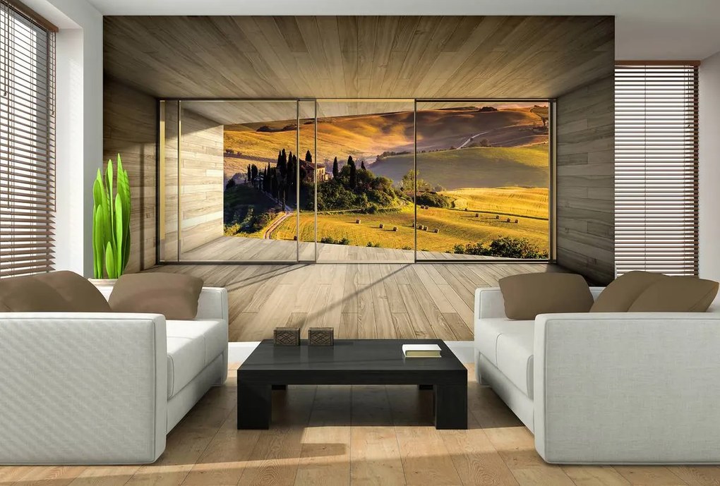 Fototapet - Privire - Toscania (254x184 cm)