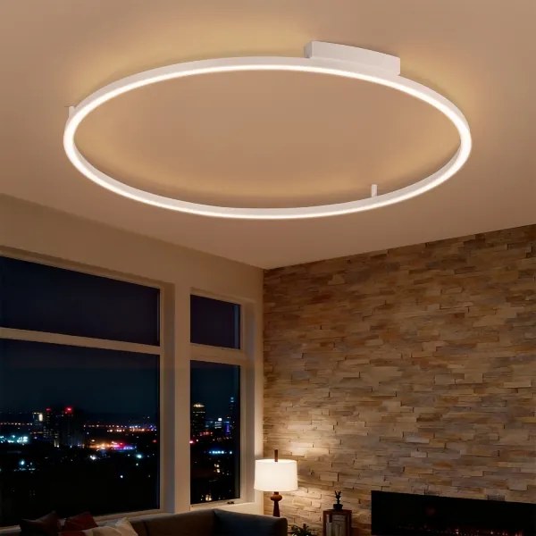 Brilagi - Lampă LED dimabilă PORTOFINO LED/85W/230V Ø 120 cm albă + telecomandă