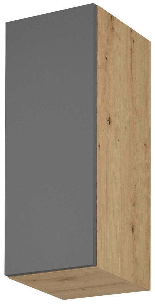 Zondo Dulap superior de bucătărie G30 Langari (stejar artisan + gri mat) (S). 1016900