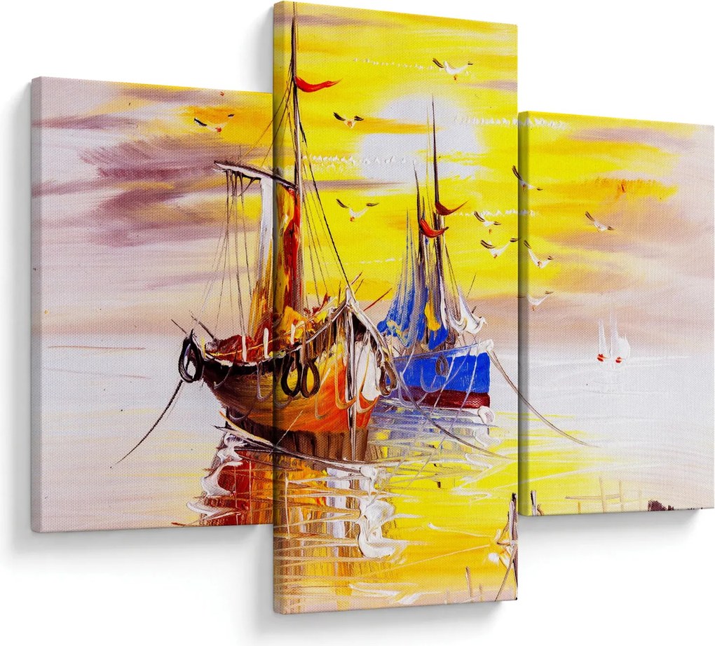 Tablou - Pictură barcă (90x60 cm)