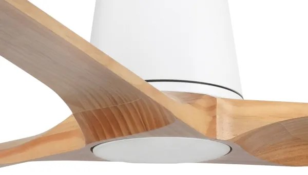 FARO 33838 - Ventilator tavan HEYWOOD TUB L pin/alb, pr. 132 cm + DO