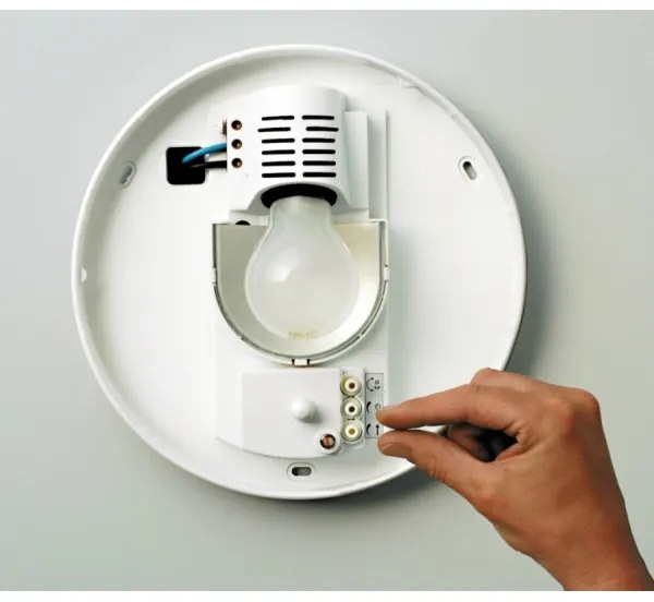 Plafonieră de exterior cu senzor STEINEL 738013-RS16L 1xE27/60W/230V IP44