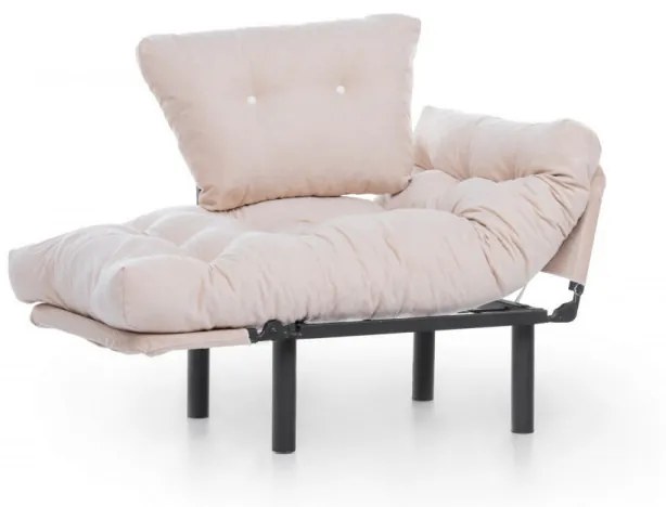 Fotoliu Extensibil Nitta Single, Crem