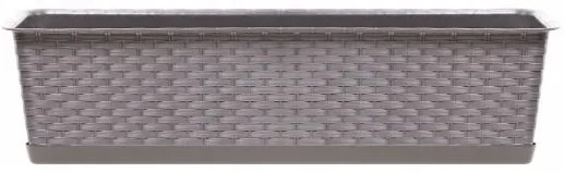 Jardiniera decorativa, cafeniu, 68.5x17.3x15 cm, Ratolla Case P 