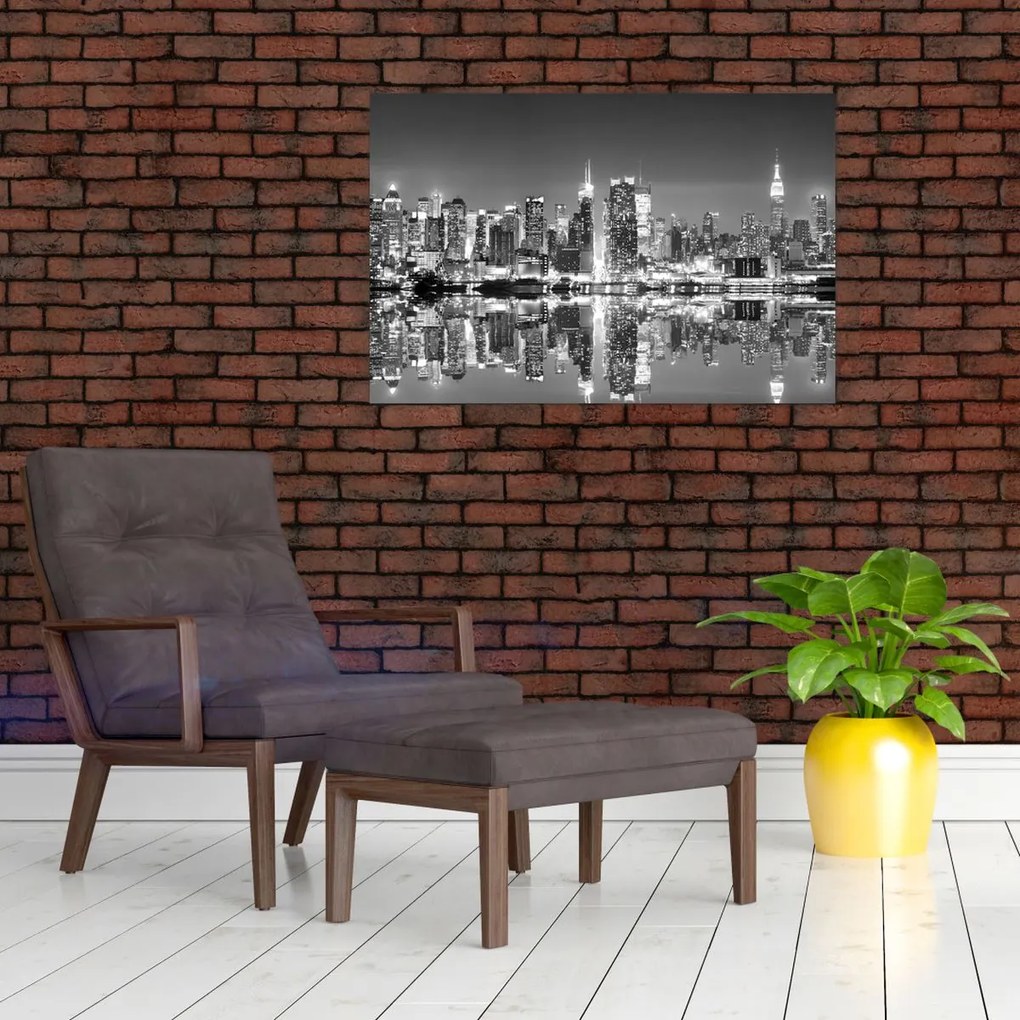 Tablou - New York, alb-negru (90x60 cm)