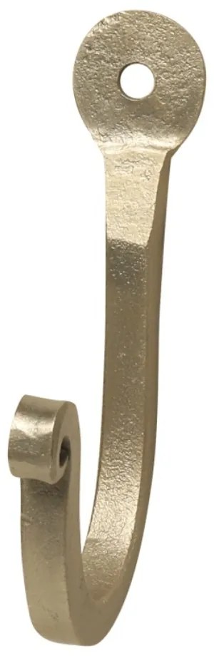 Cuier auriu, din metal, cu agatatoare, Anne