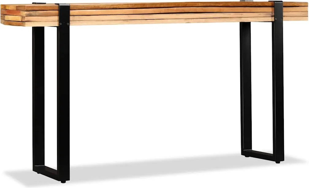 vidaXL Masă consolă din lemn reciclat de esență tare, reglabilă