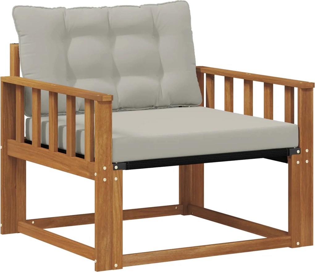 vidaXL Set de canapele de exterior Lemn solid de Acacia și Textilene