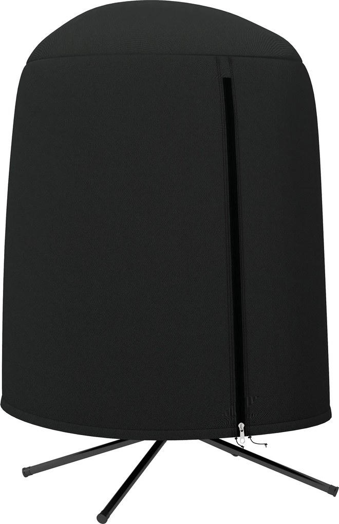 Outsunny Husă de protecție pentru fotoliu suspendat, impermeabilă, rezistentă la praf, poliester, Ø128 x 190 cm, Negru | Aosom Romania
