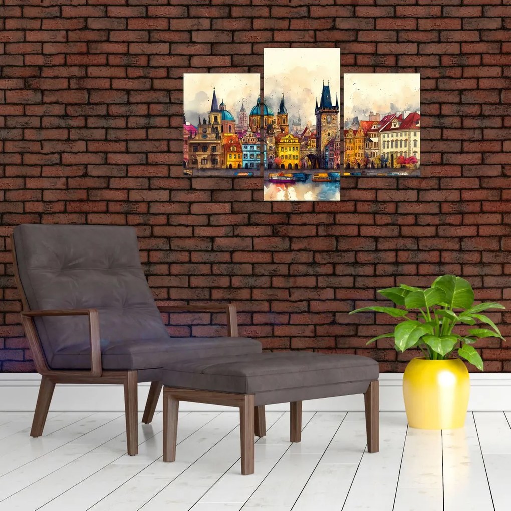 Tablou - Toamna în orașul pictat (90x60 cm)