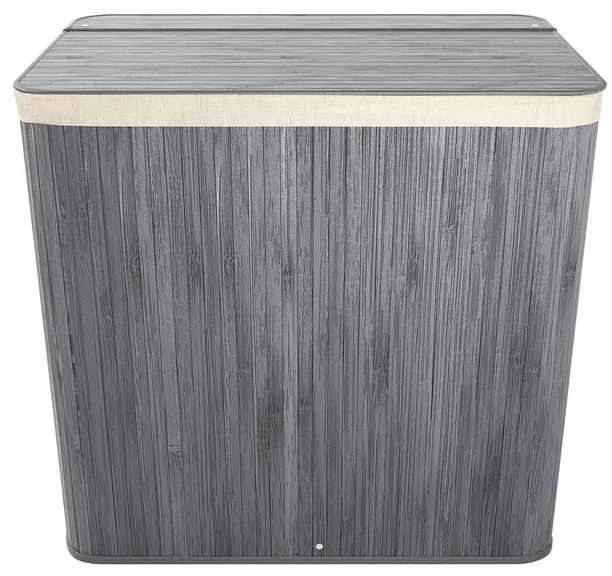 Juskys Coș de bambus Curly 150 L - gri