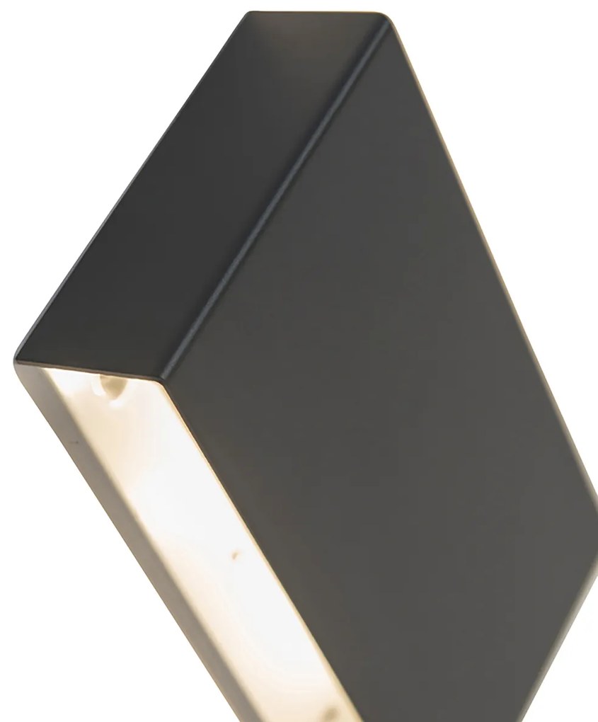 Set de 2 lămpi de perete moderne negre - Otan