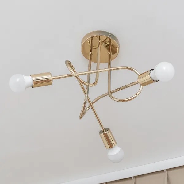 Lustră aplicată OXFORD 3xE27/15W/230V aurie