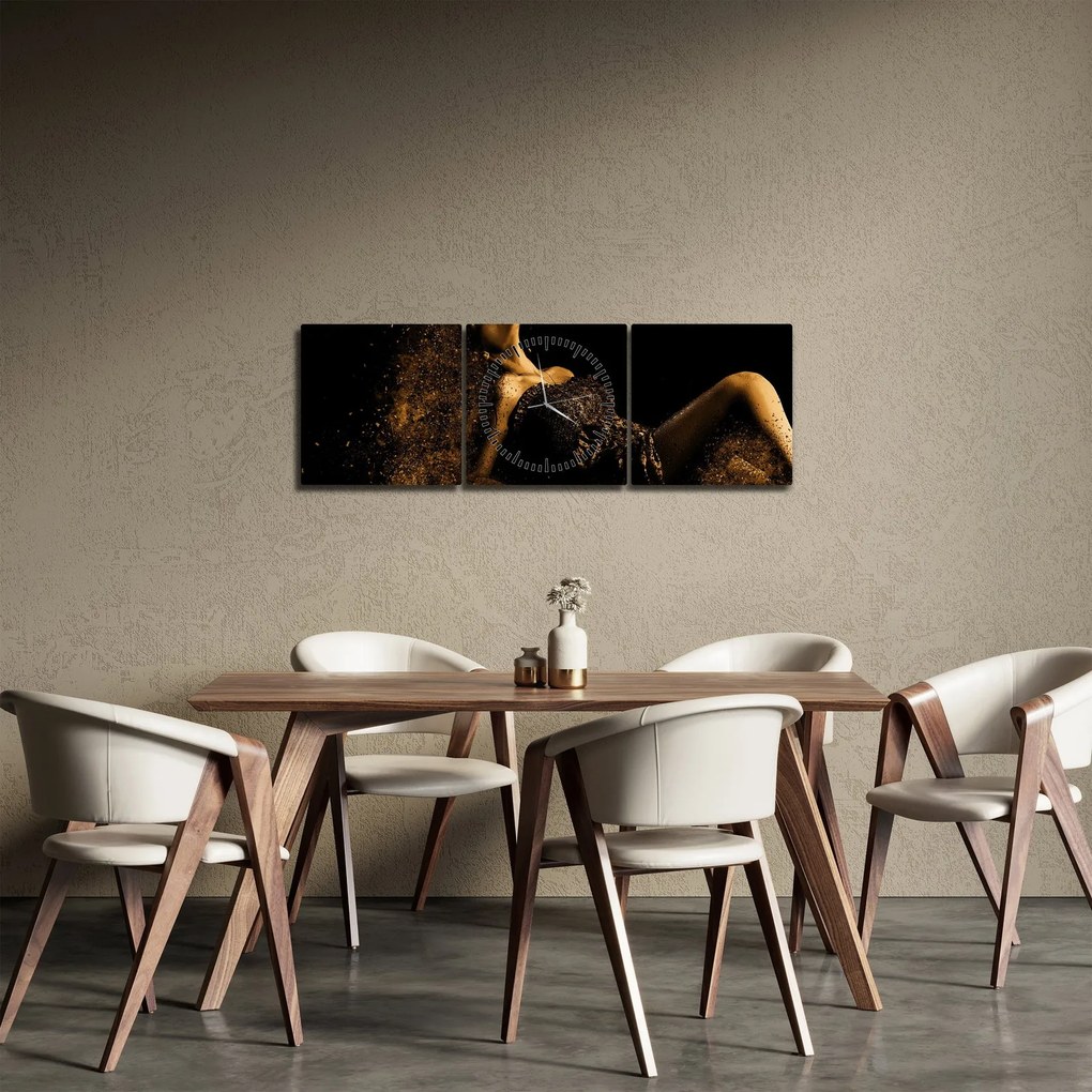 Tablou - Femeia din aur (cu ceas) (90x30 cm)