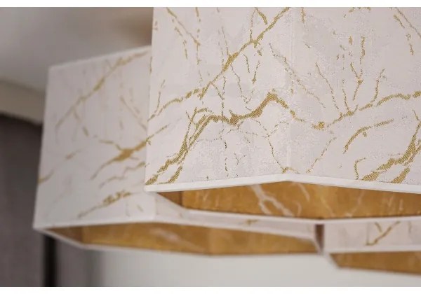 Lustră aplicată Duolla ROLLER TRIO HEX 3xE27/15W/230V alb/auriu