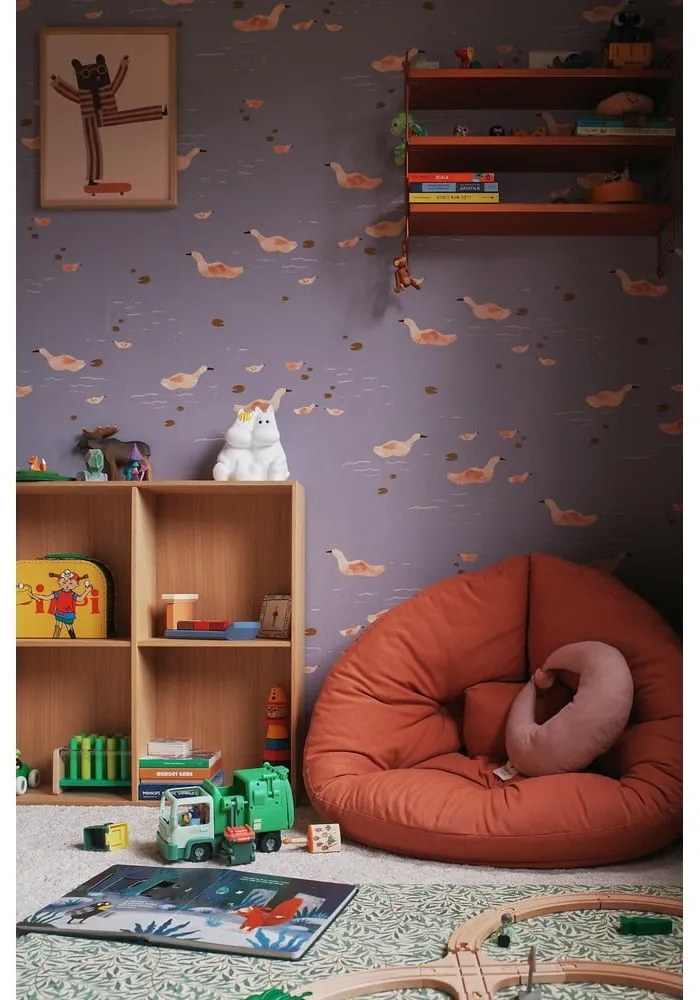 Fotoliu de relaxare pentru copii gri închis Mini Nido - Karup Design