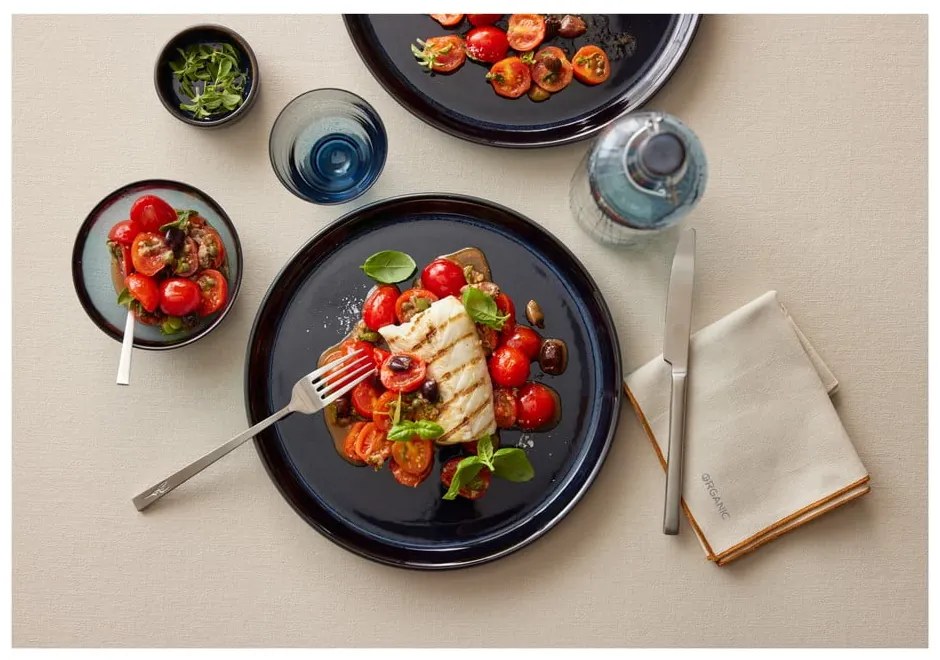 Tacâmuri argintiu-mat din oțel 16 buc. – Bitz