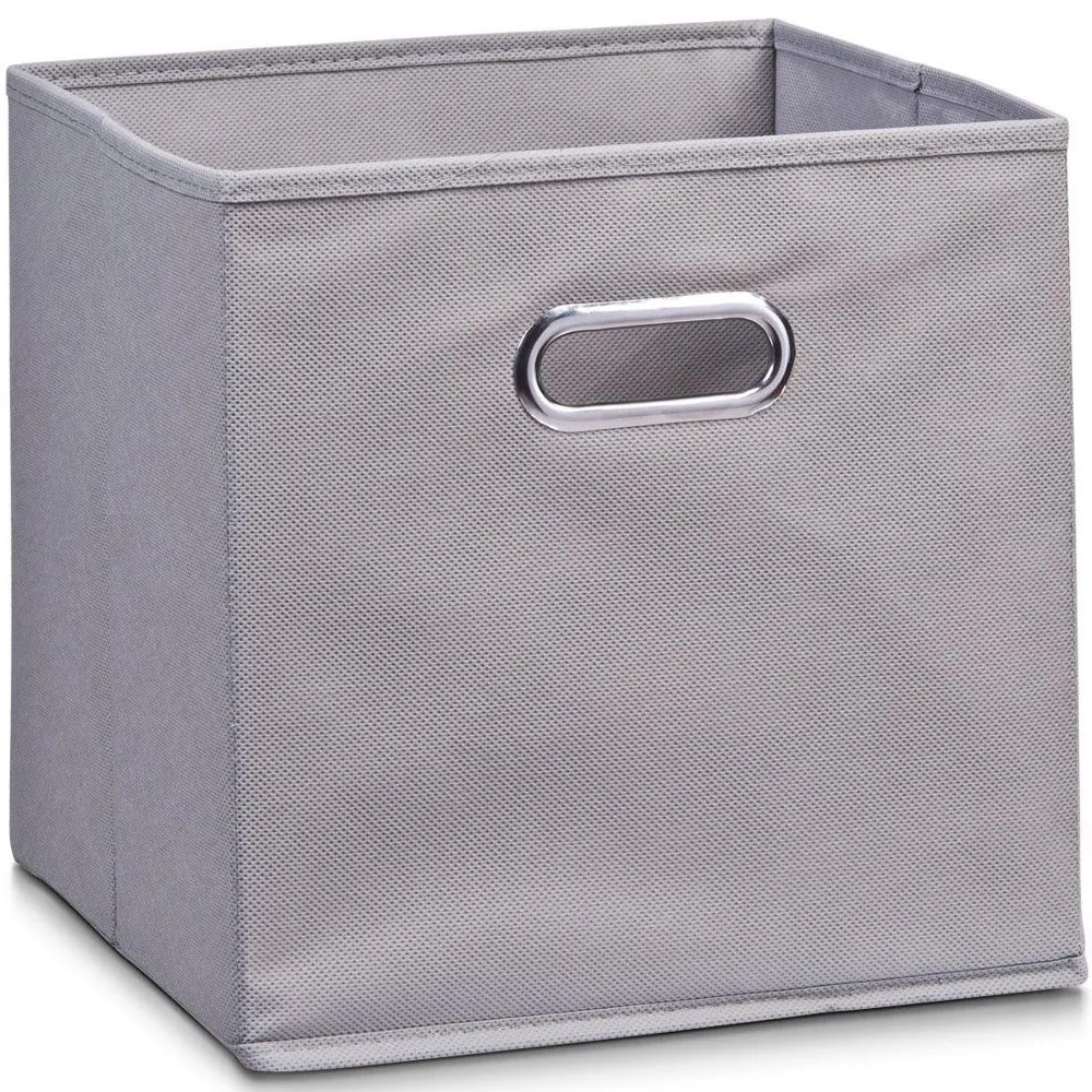 Organizator pentru diverse, Zeller, 32x32x32 cm, Tesatura, Gri
