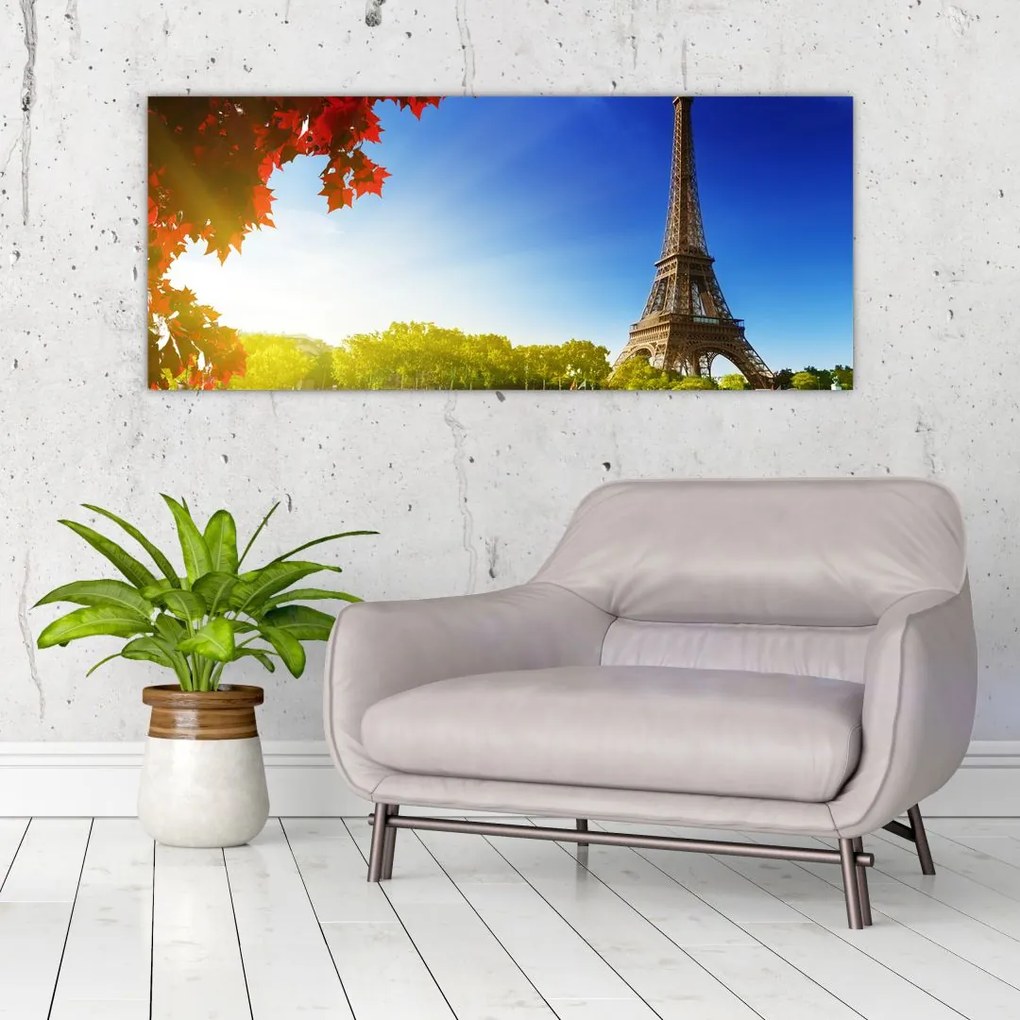 Tablou - toamna la Paris (120x50 cm)