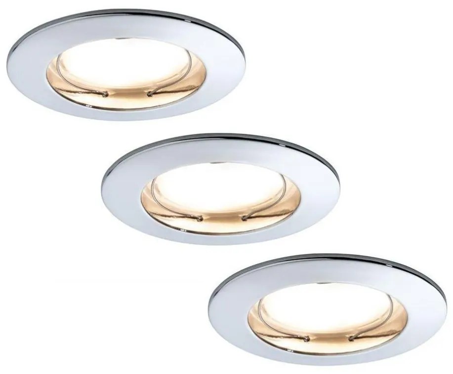 SET 3x corp de iluminat pentru baie dimabil LED/7W IP23 COIN 230V Paulmann 93960