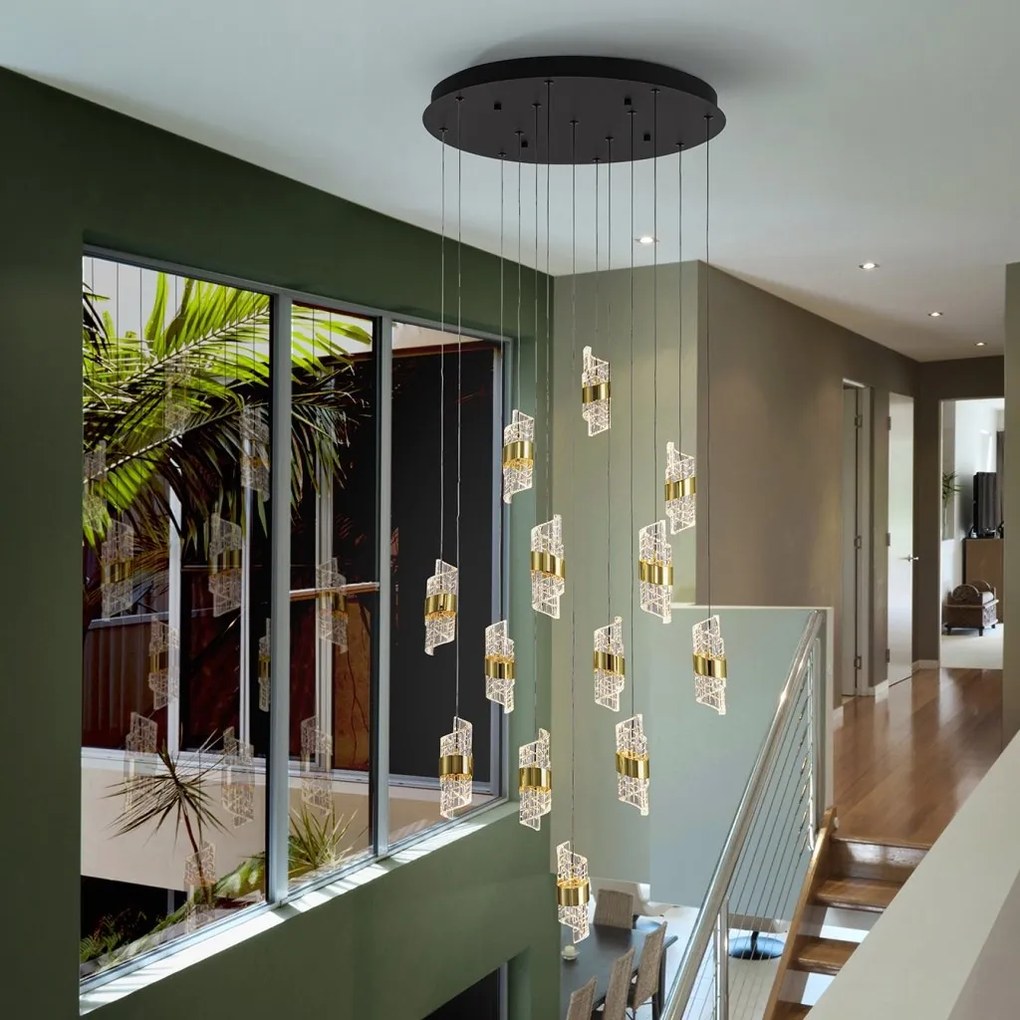 Lustra LED suspendata design elegant Iliada 13L