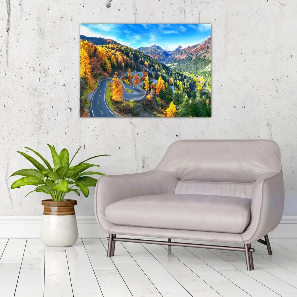 Tablou pe sticlă - Trecătoarea Malay Pass (70x50 cm)