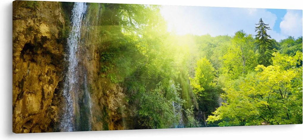 Tablou - cascadele în djunglă (120x50 cm)