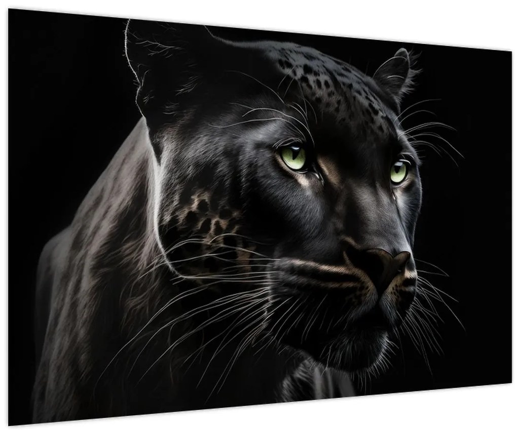 Tablou - Pantera Neagră (90x60 cm)