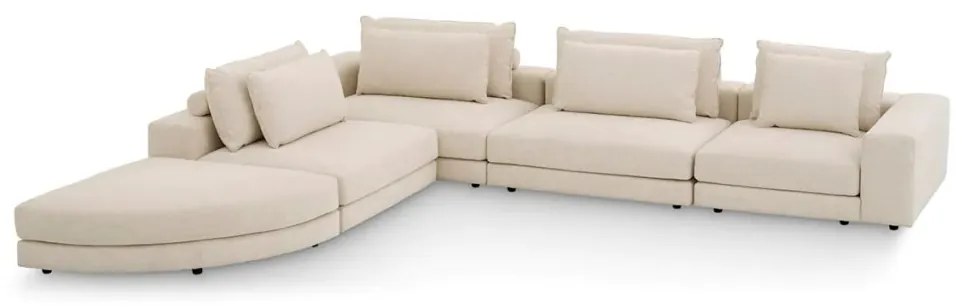 Canapea modulara design LUX Lounge Club, Nuoro beige