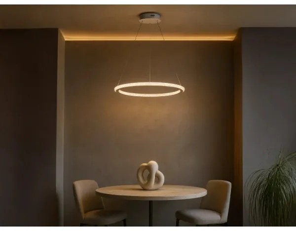Lustră LED dimabilă pe cablu, 90 W, 230 V, 3000–6500 K, Ø 60 cm + telecomandă