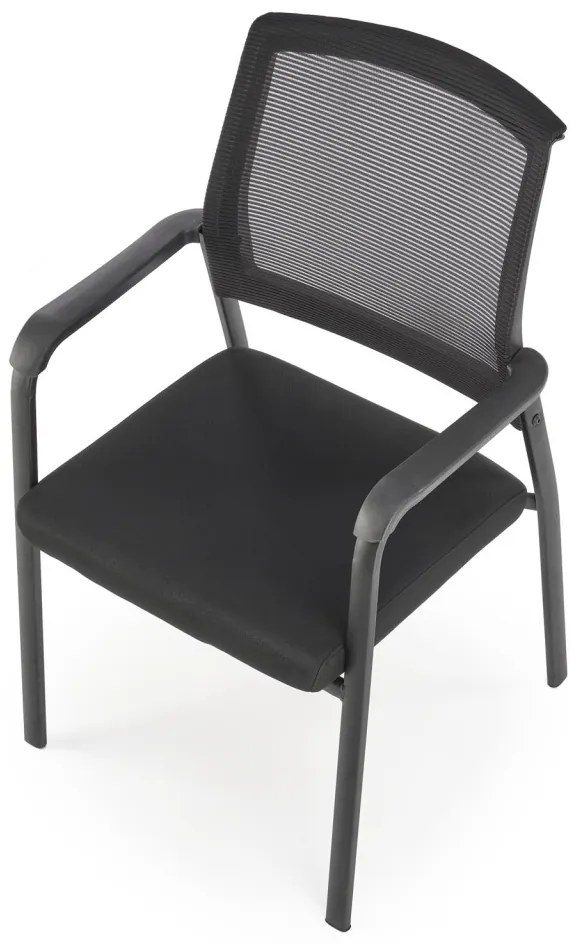 Scaun tapitat Bergen negru