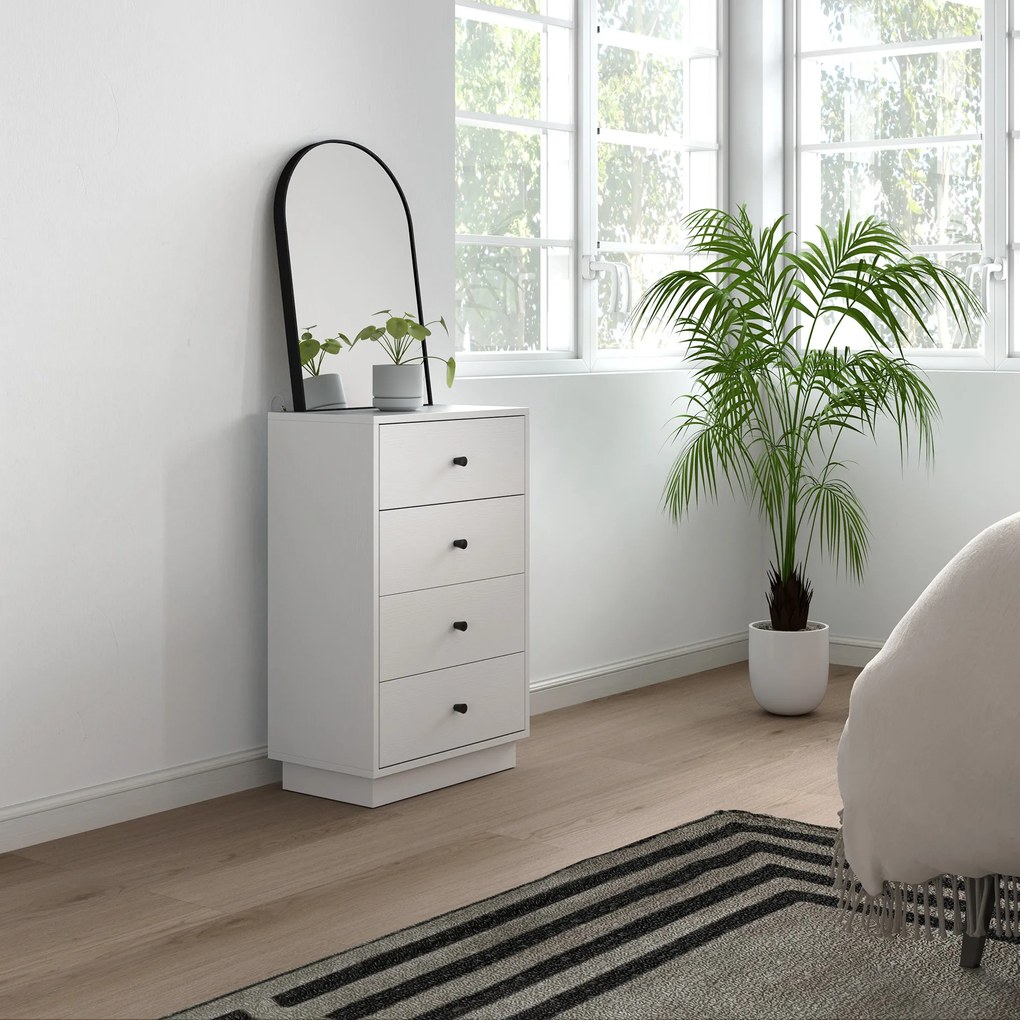 HOMCOM Sertar șifonier cu 7 sertare dulap din material lemnoas în stil modern 47 x 29 x 75 cm Alb | Aosom Romania