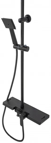 REA-P0636 - Set de duș BRAVO, negru mat