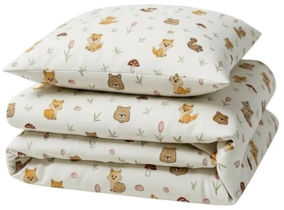 Set pilota si perna din bumbac ranforce cu Forest pentru pat 2-8 / 2-12 ani - ASC6427968007430